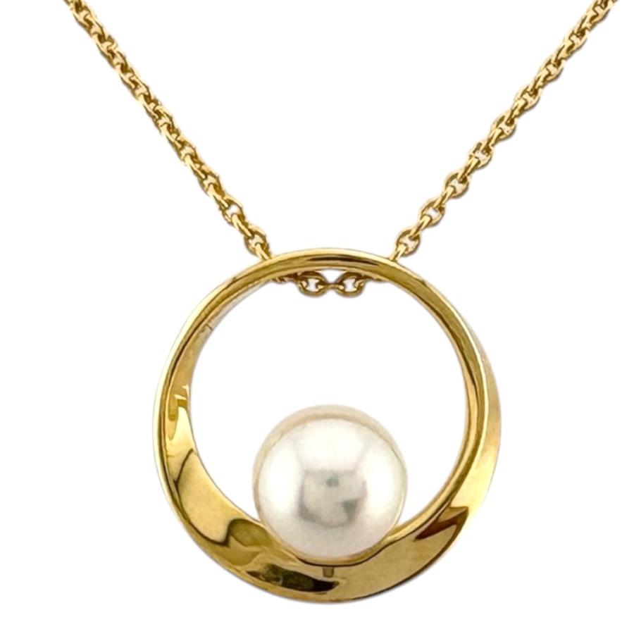 MIKIMOTO（ミキモト） ネックレス 18金 K18イエローゴールド アコヤ
