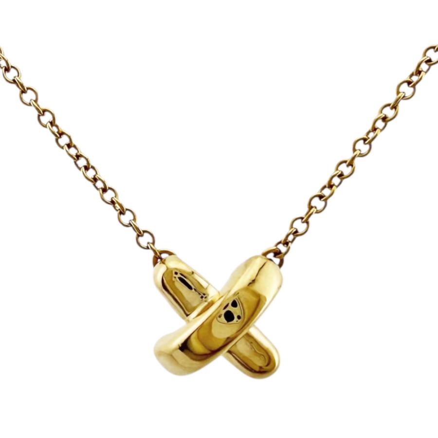 TIFFANY&Co.（ティファニー） クロスステッチ ネックレス 18金 K18