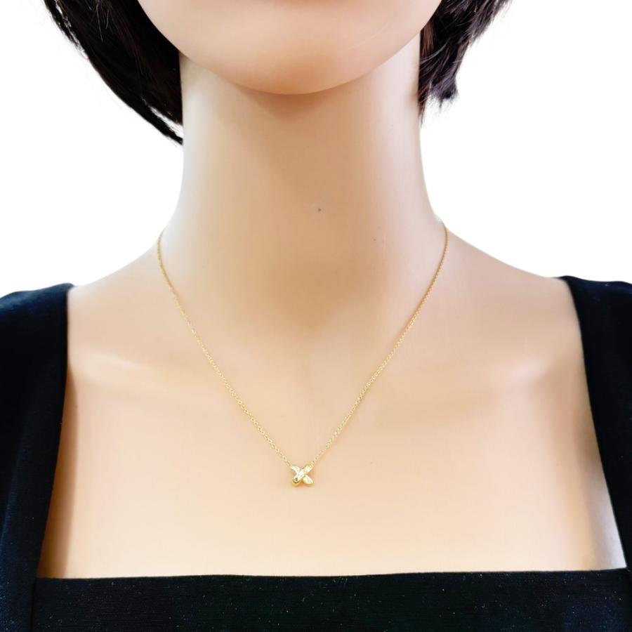 TIFFANY&Co.（ティファニー） クロスステッチ ネックレス 18金 K18