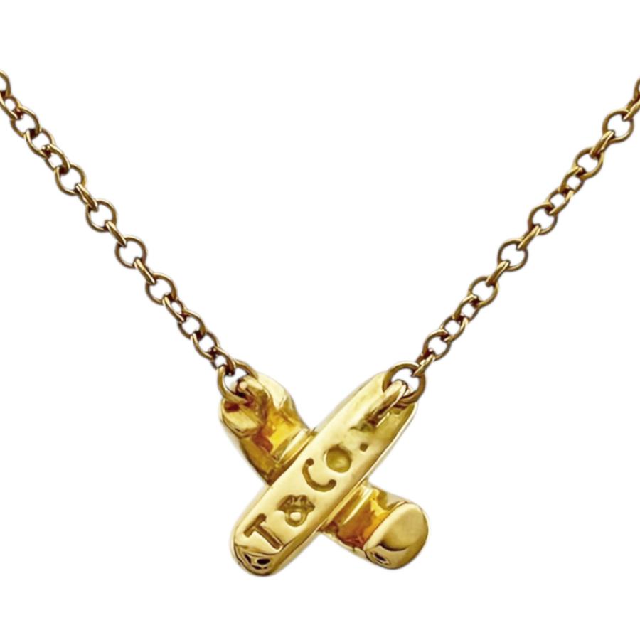 TIFFANY&Co.（ティファニー） クロスステッチ ネックレス 18金 K18