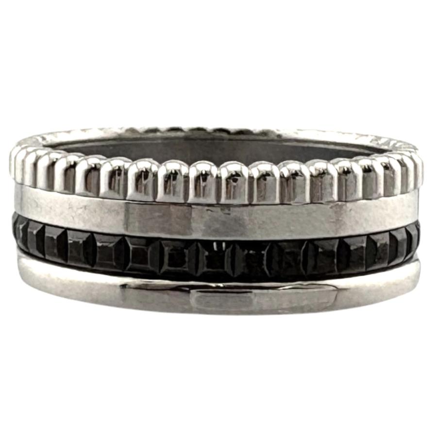 Boucheron シルバー ブラック リング BOUCHERON（ブシュロン） キャトルブラック スモール リング 指輪 12号