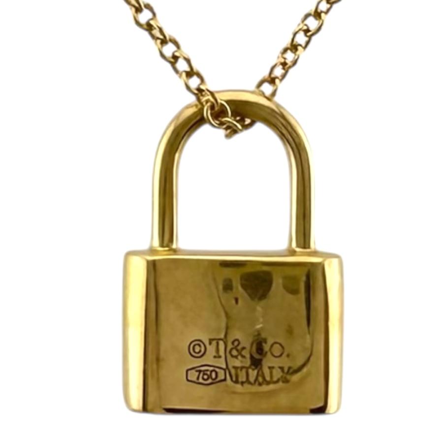 TIFFANY&Co.（ティファニー） ロック ネックレス 18金 K18イエロー
