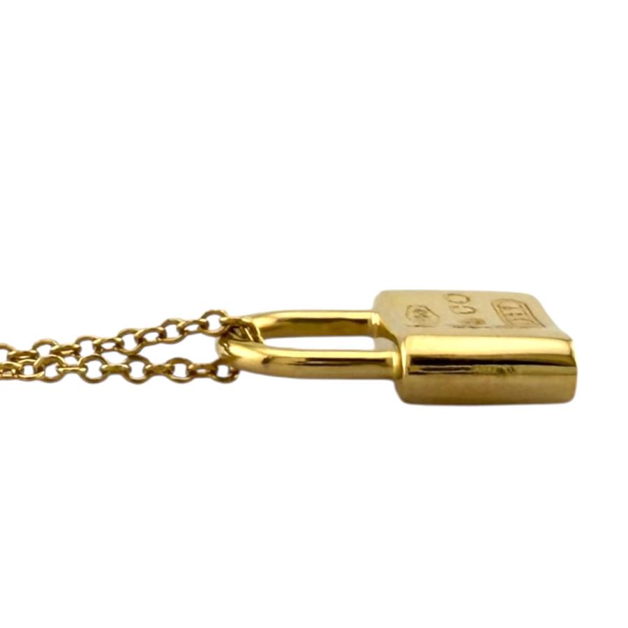 TIFFANY&Co.（ティファニー） ロック ネックレス 18金 K18イエロー
