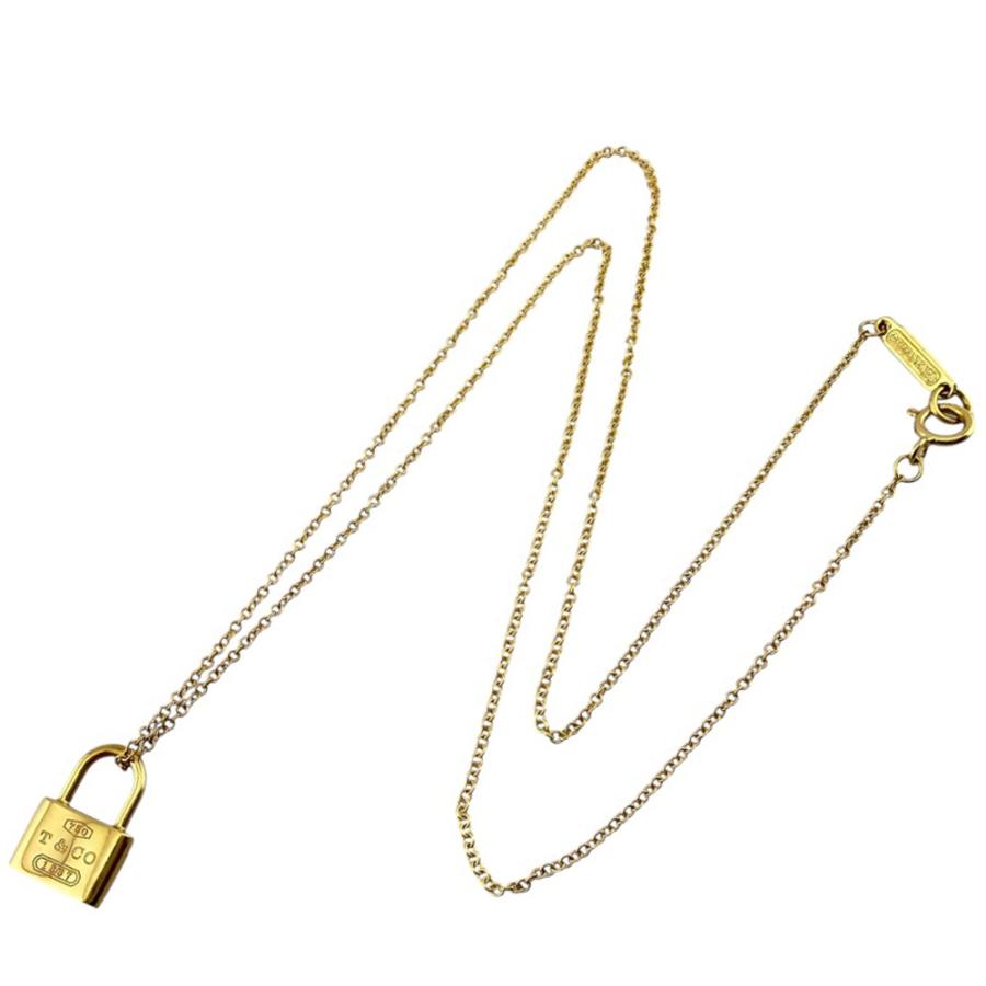 TIFFANY&Co.（ティファニー） ロック ネックレス 18金 K18イエロー
