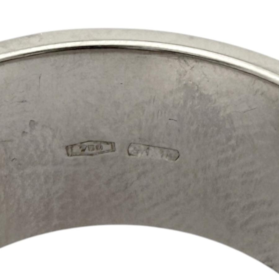 GUCCI（グッチ） アイコン ワイド リング 指輪 14号 18金 K18ホワイト