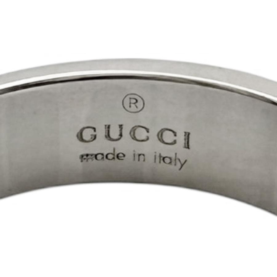 GUCCI（グッチ） アイコン リング 指輪 7号 18金 K18ホワイトゴールド