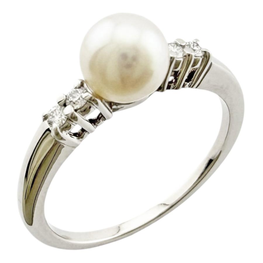 MIKIMOTO（ミキモト） リング 指輪 12号 18金 K18ホワイトゴールド
