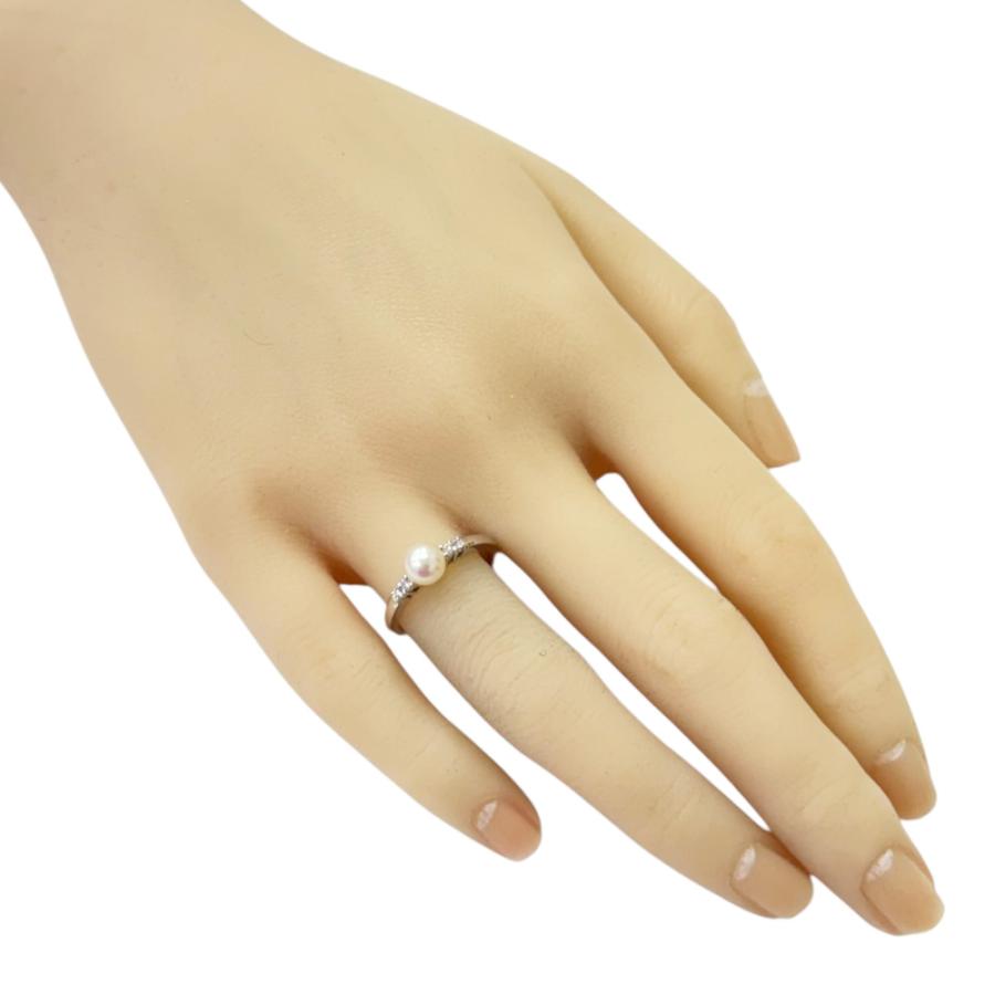 MIKIMOTO（ミキモト） リング 指輪 12号 18金 K18ホワイトゴールド