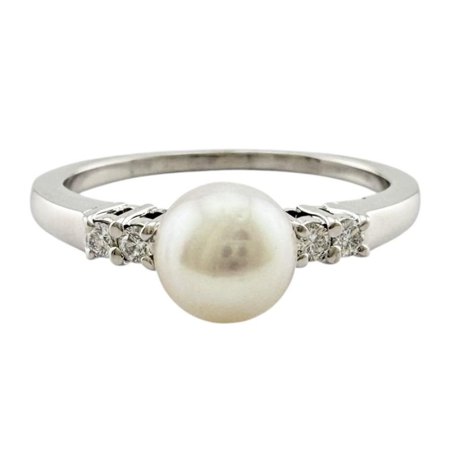 MIKIMOTO（ミキモト） リング 指輪 12号 18金 K18ホワイトゴールド