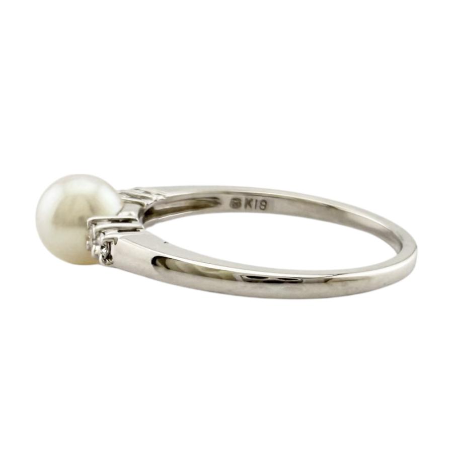 MIKIMOTO（ミキモト） リング 指輪 12号 18金 K18ホワイトゴールド