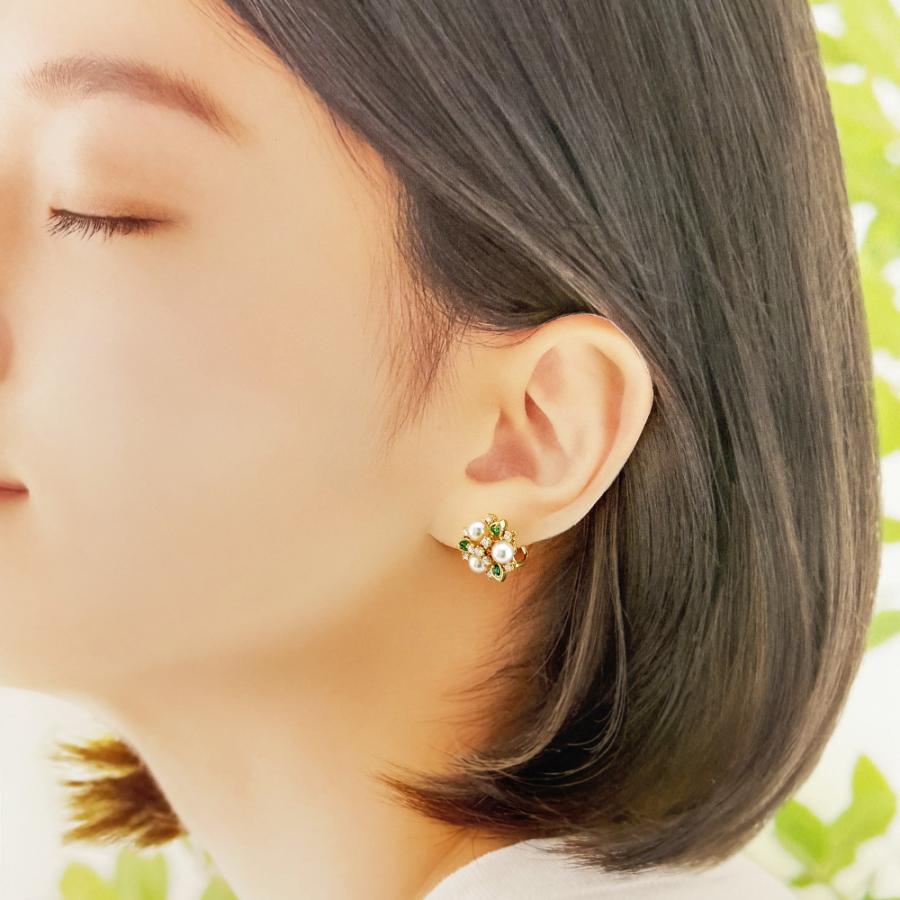 MIKIMOTO（ミキモト） イヤリング 18金 K18イエローゴールド パール