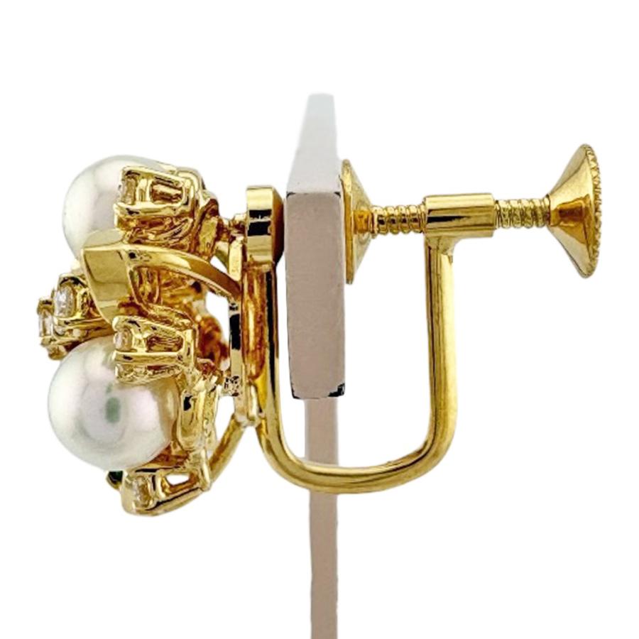 MIKIMOTO（ミキモト） イヤリング 18金 K18イエローゴールド パール 
