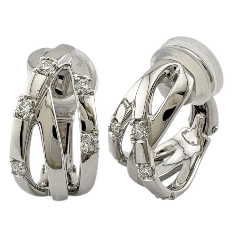 超美品】タサキ TASAKI ピアス イヤリング ダイヤ ホワイトゴールド