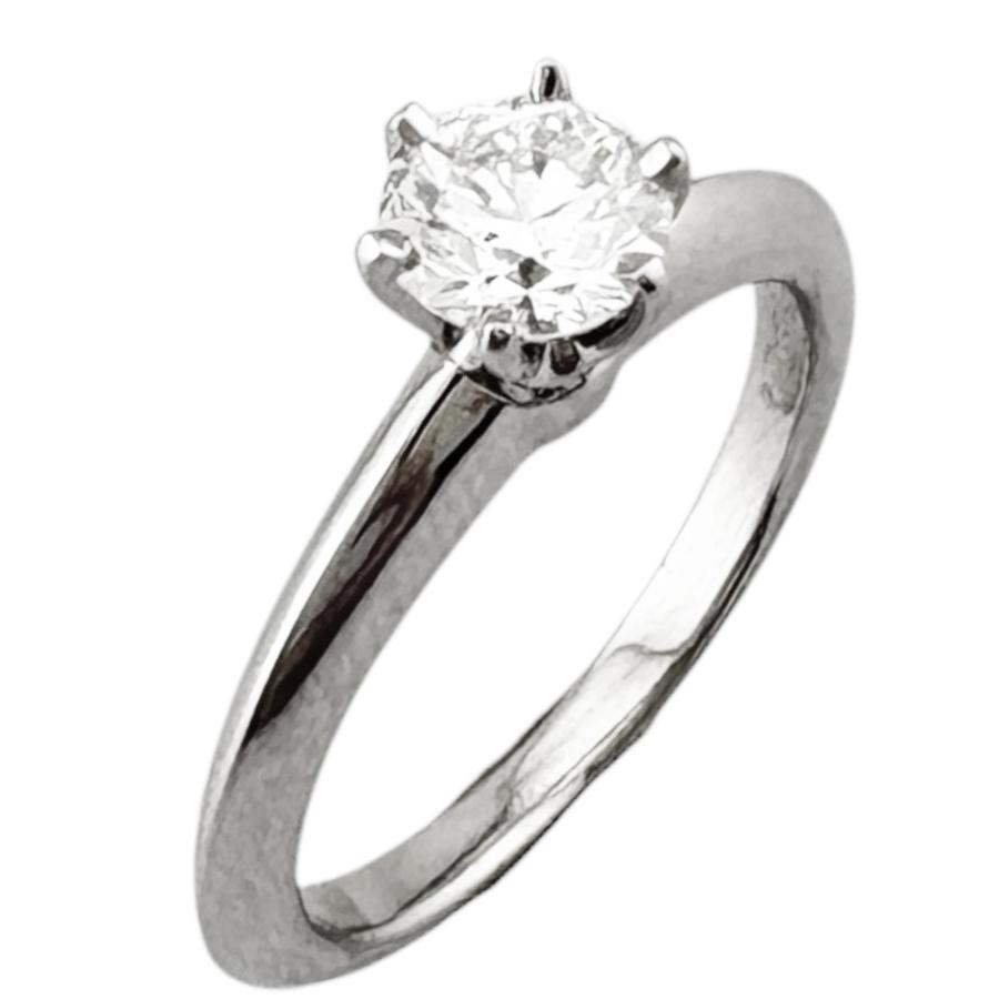TIFFANY&Co.（ティファニー） ソリティア リング 指輪 6.5号 Pt950 