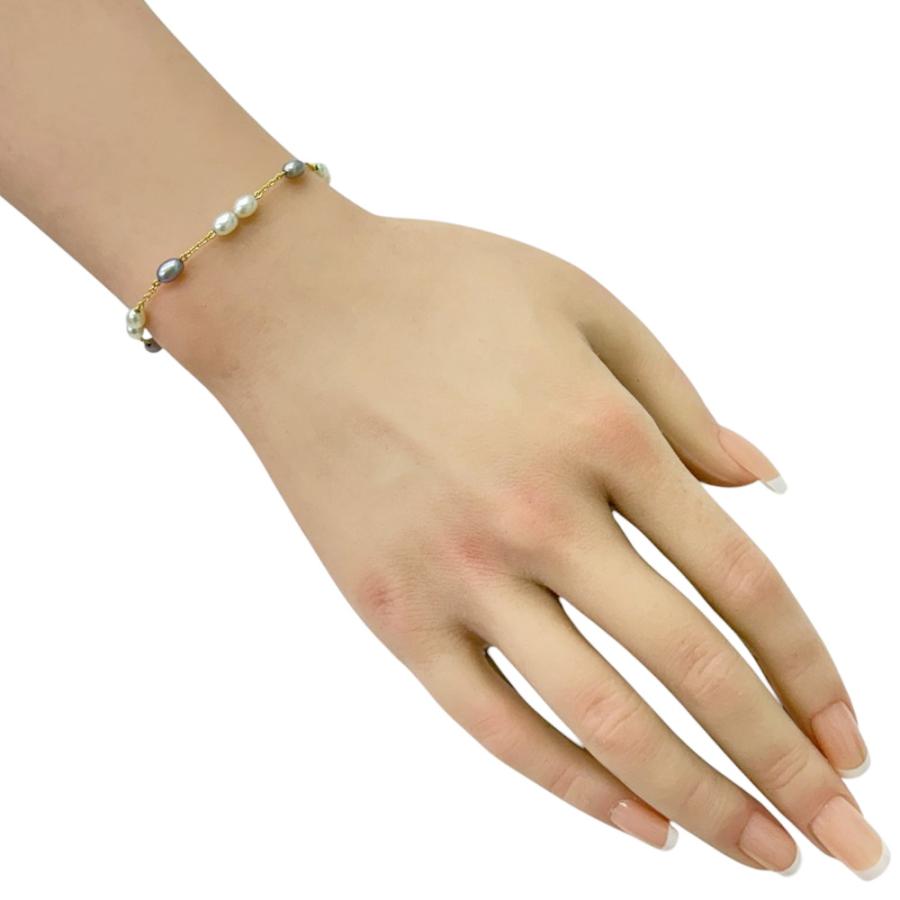 最終値下げ◎ TASAKI 真珠　ブレスレットK18 タサキ ブレスレット 18金 K18イエローゴールド パール レディース