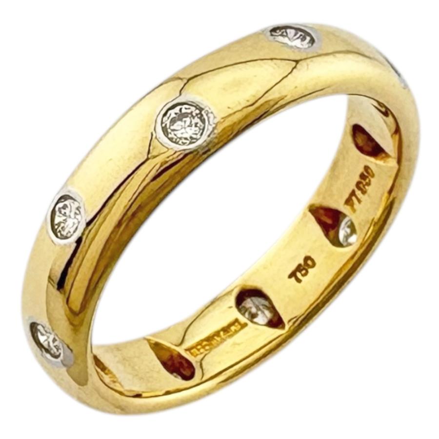 Tiffany & Co. ゴールドリング ダイヤモンドドッツ TIFFANY&Co.（ティファニー） ドッツ リング 指輪 10号 18金 K18