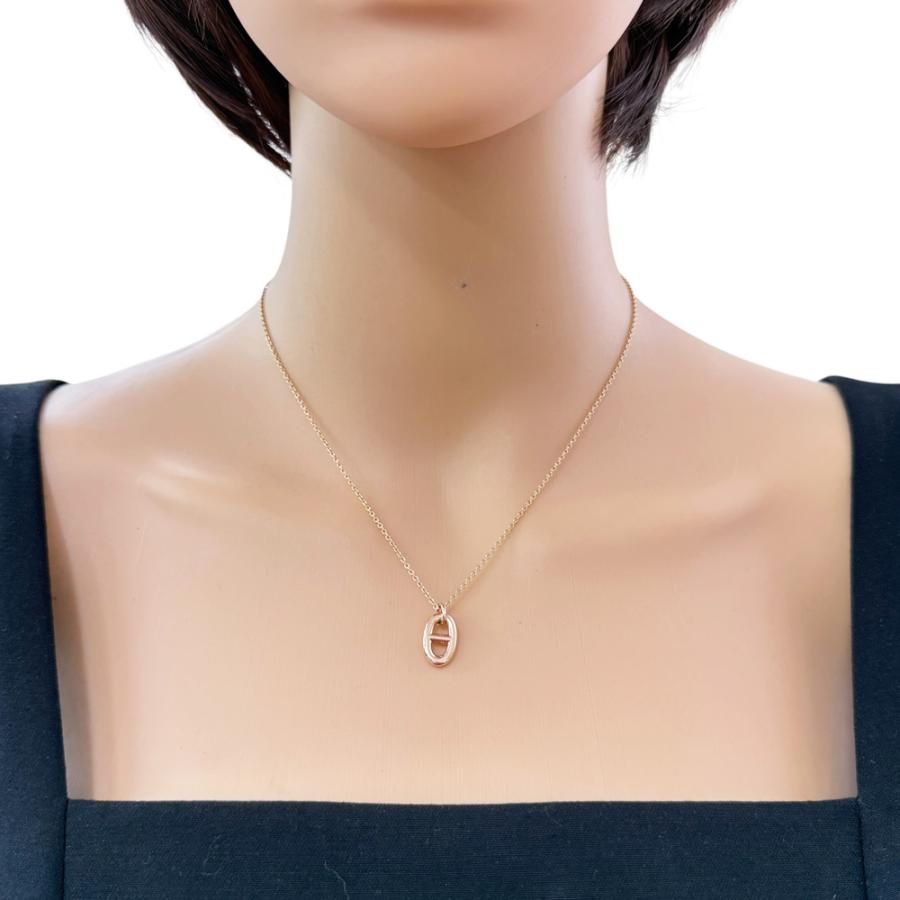 HERMES（エルメス） シェーヌダンクル ネックレス 18金 K18ピンク