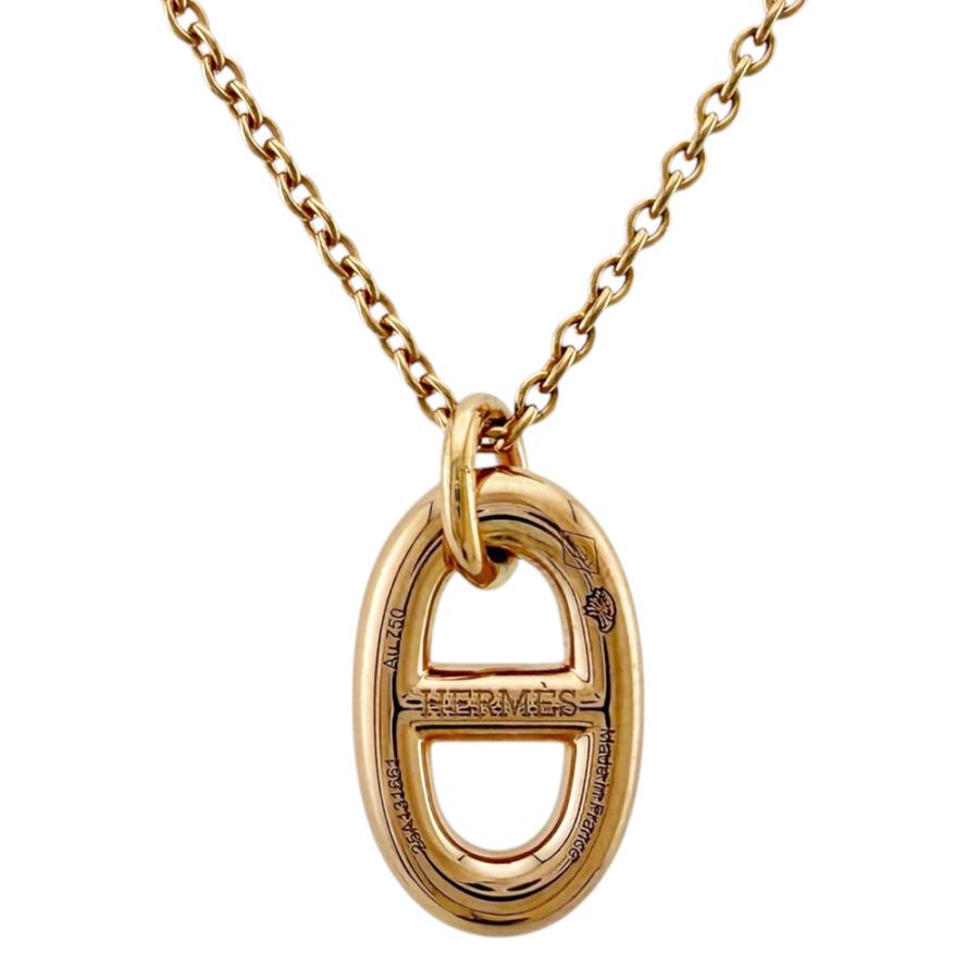 HERMES（エルメス） シェーヌダンクル ネックレス 18金 K18ピンク