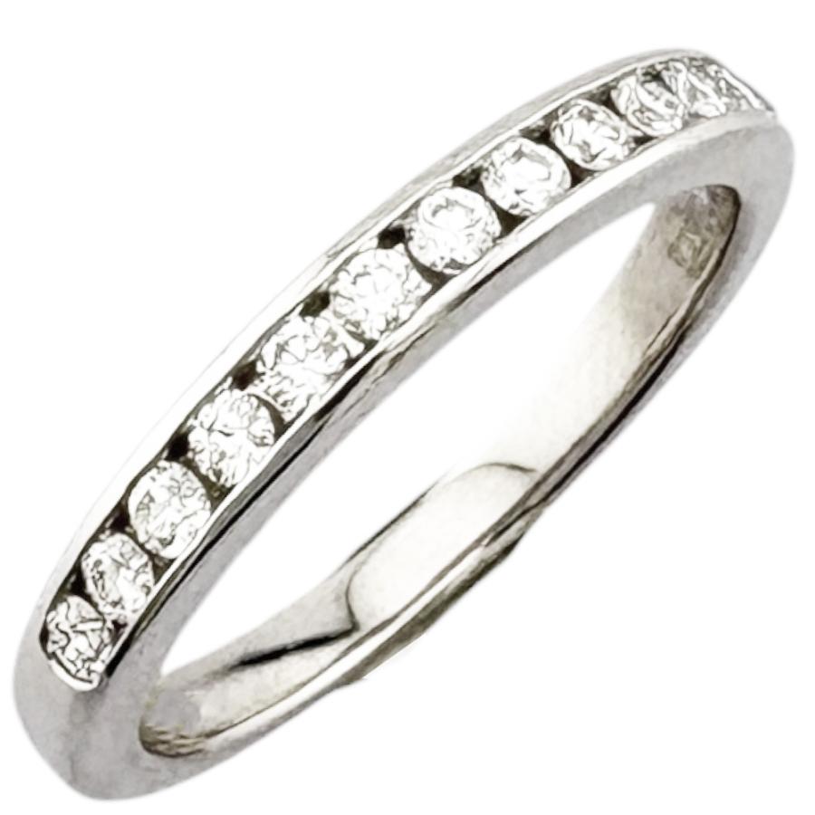 TIFFANY&Co.（ティファニー） ハーフエタニティ リング 指輪 9号 Pt950