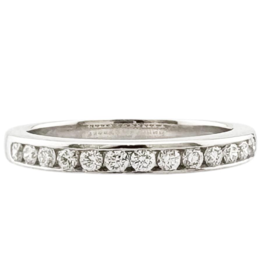 TIFFANY&Co.（ティファニー） ハーフエタニティ リング 指輪 9号 Pt950