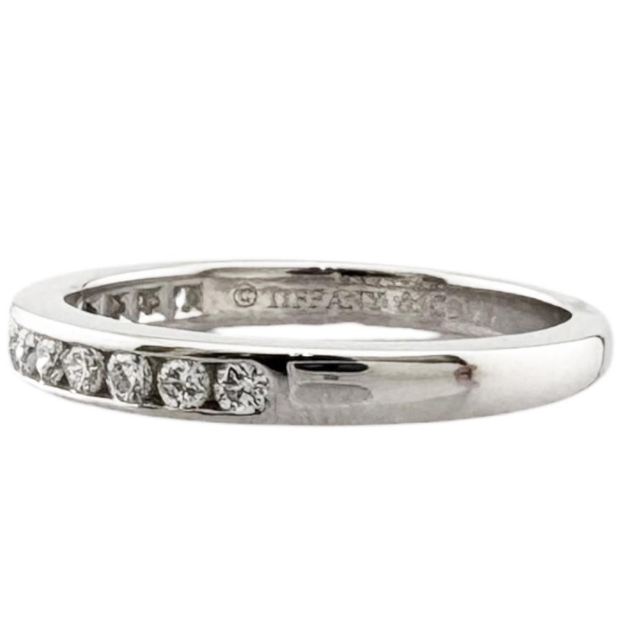 TIFFANY&Co.（ティファニー） ハーフエタニティ リング 指輪 9号 Pt950