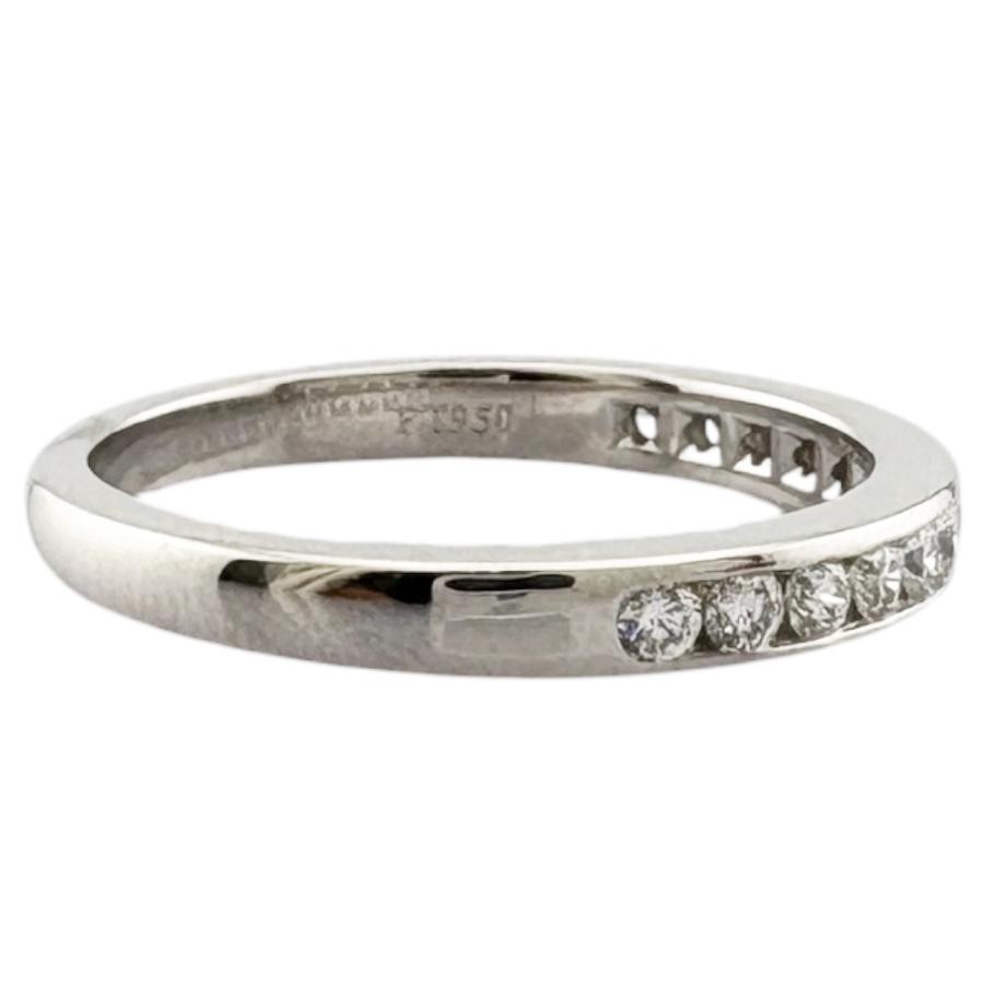 TIFFANY&Co.（ティファニー） ハーフエタニティ リング 指輪 9号 Pt950