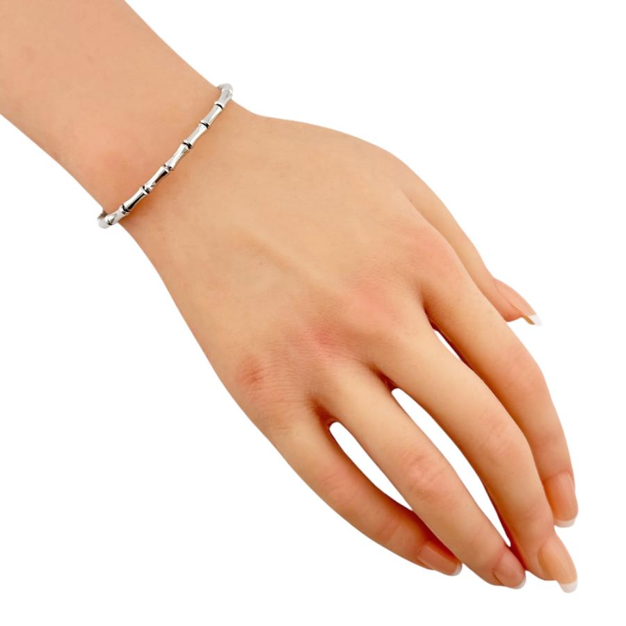 GUCCI（グッチ） バンブー ＃16 ブレスレット 18金 K18ホワイト