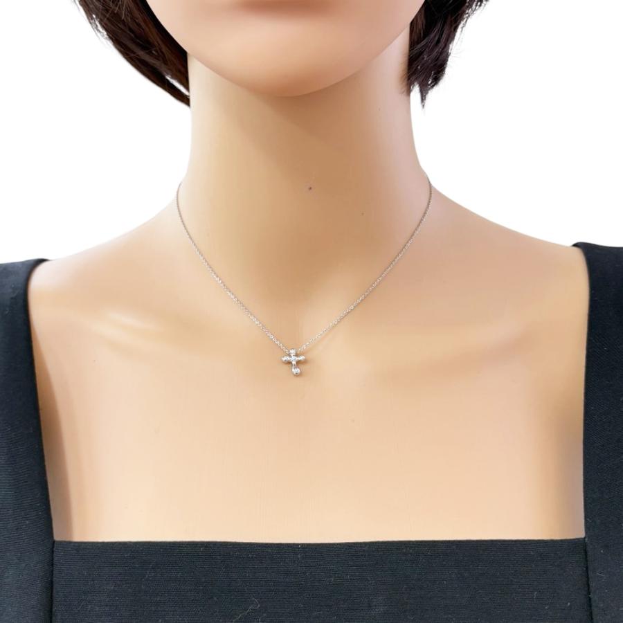 TIFFANY&Co.（ティファニー） ドッツクロス ネックレス Pt950プラチナ 