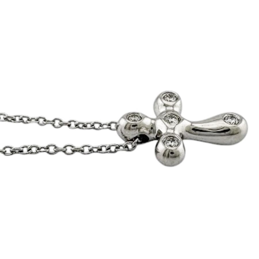 TIFFANY&Co.（ティファニー） ドッツクロス ネックレス Pt950プラチナ 