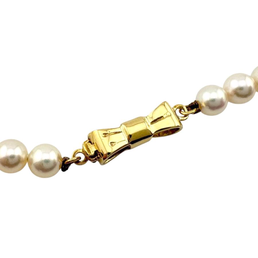MIKIMOTO（ミキモト） ネックレス 18金 K18イエローゴールド パール