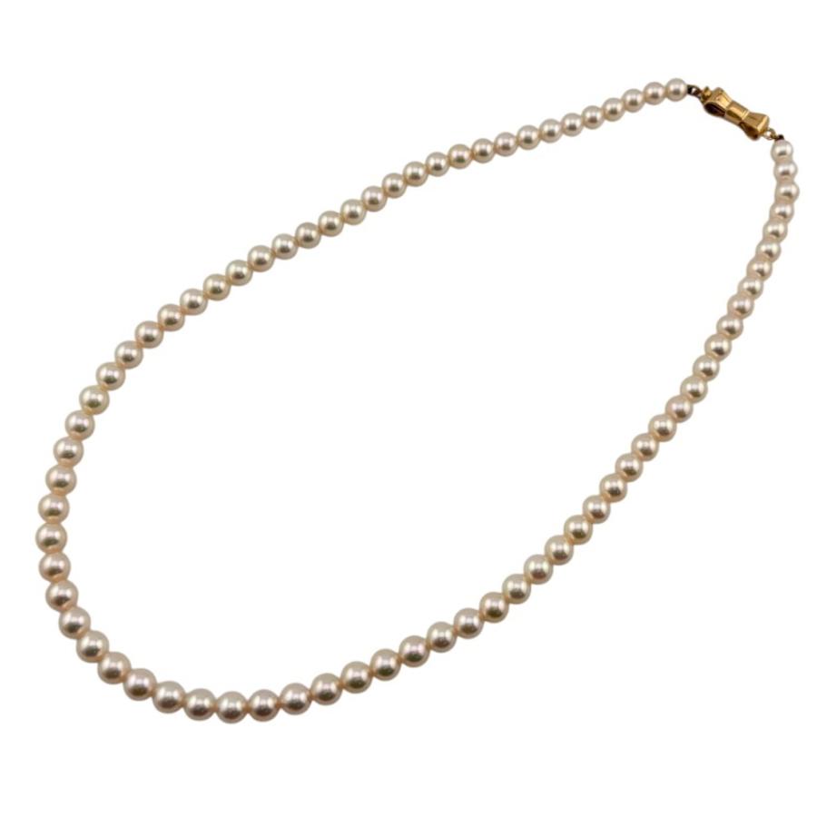 MIKIMOTO（ミキモト） ネックレス 18金 K18イエローゴールド パール