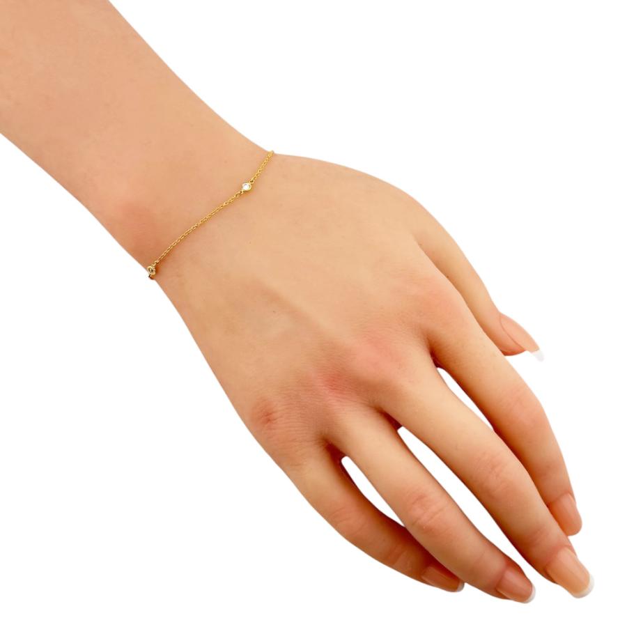 本日限定価格 ティファニー バイザヤード ブレスレット 18k ダイヤモンド TIFFANY&Co.（ティファニー） バイザヤード ブレスレット 18金 K18