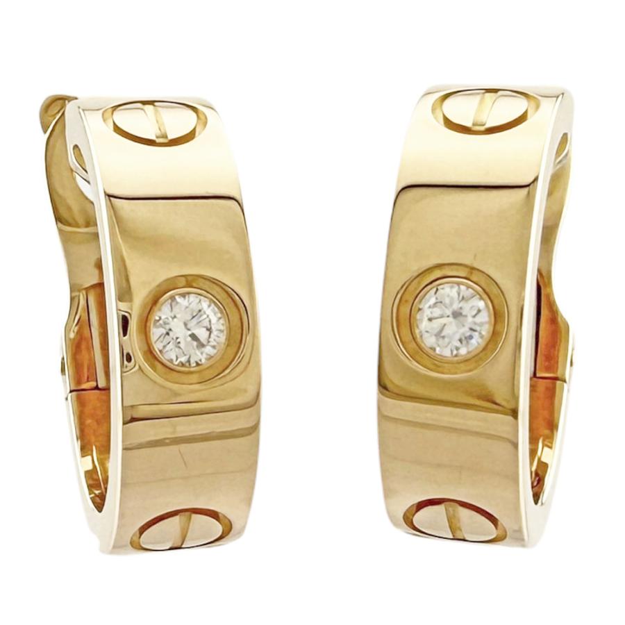 Cartier（カルティエ） クラシックモデル ラブ フープ ピアス 18金 K18