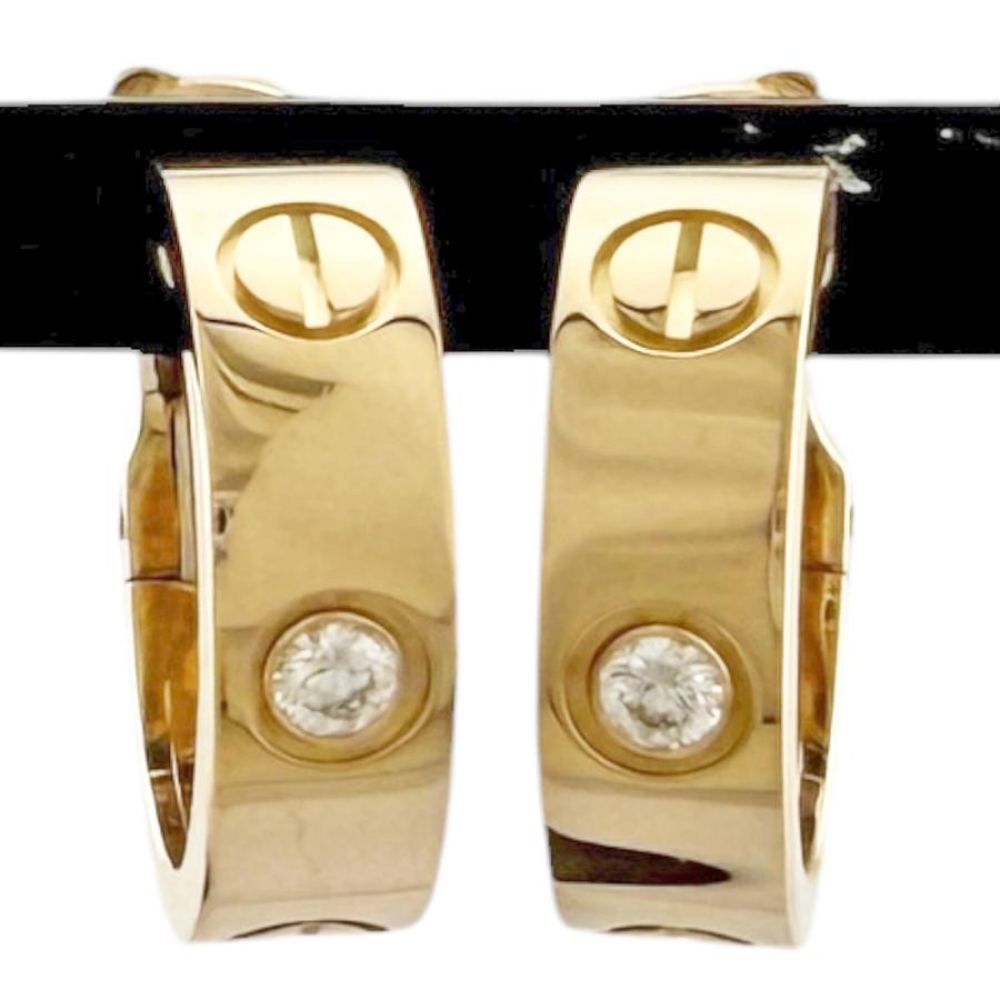 Cartier（カルティエ） クラシックモデル ラブ フープ ピアス 18金 K18