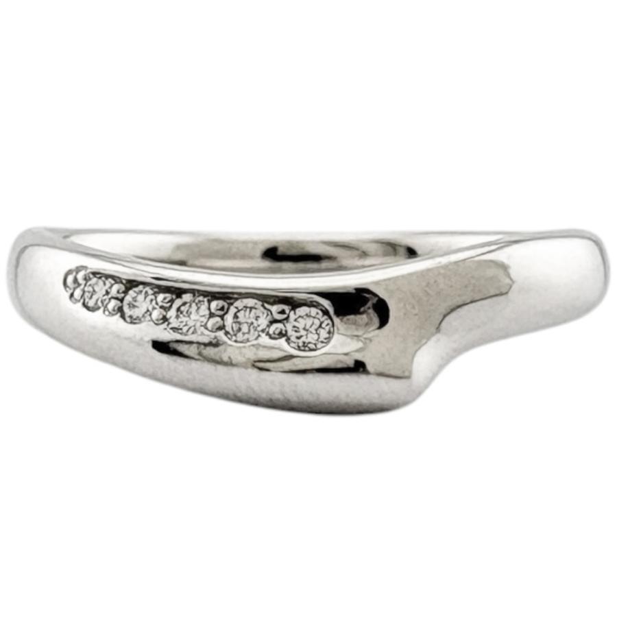 TIFFANY&Co.（ティファニー） カーブド リング 指輪 10号 Ptプラチナ