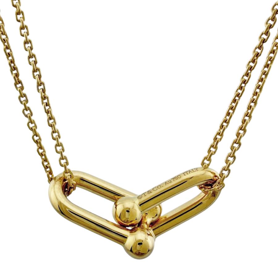 【週末セール】Tiffany & Co. ハードウェア　リンク　ネックレス TIFFANY&Co.（ティファニー） ハードウェア ダブル リンク ペンダント