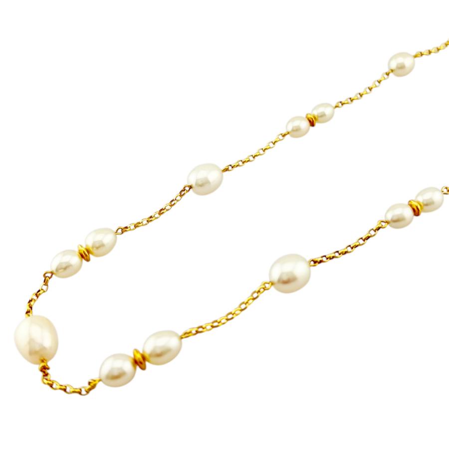 MIKIMOTO（ミキモト） ネックレス 18金 K18イエローゴールド パール