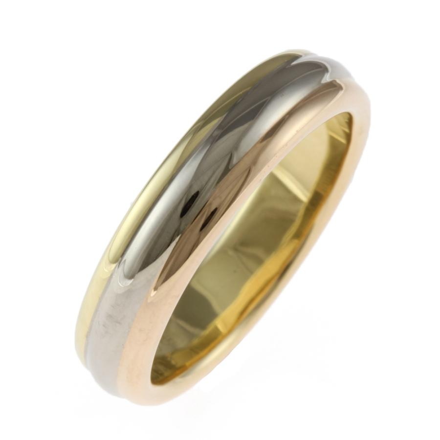 Cartier CARTIER カルティエ K18 K18WG リング 指輪 15号 スリーカラー 