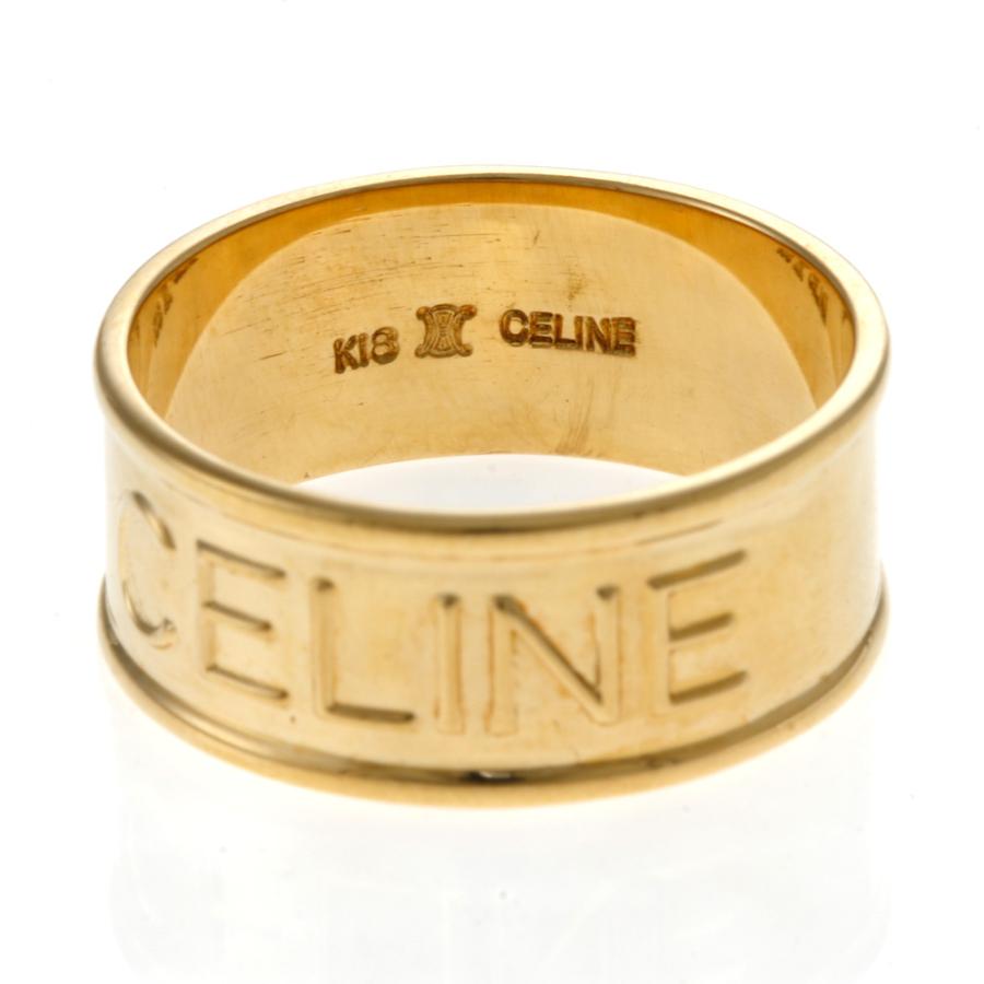セリーヌ CELINE リング 指輪 12号 18金 K18イエローゴールド 