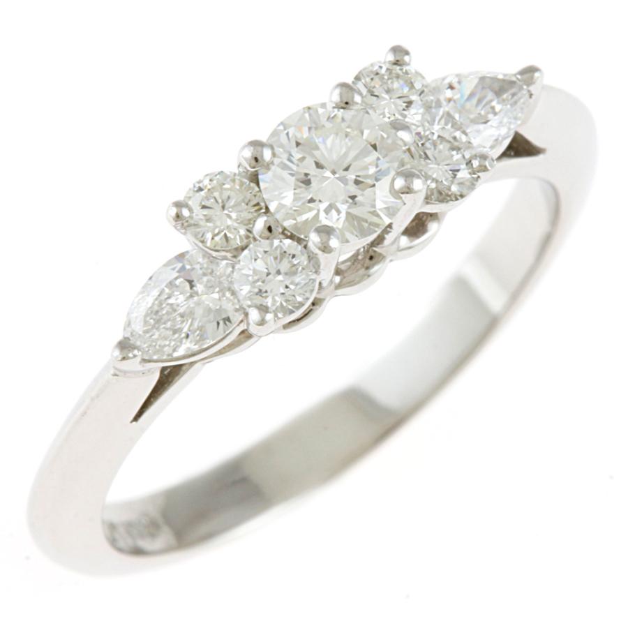 TIFFANY&Co.（ティファニー） セブンストーン リング 指輪 7.5号 Pt950