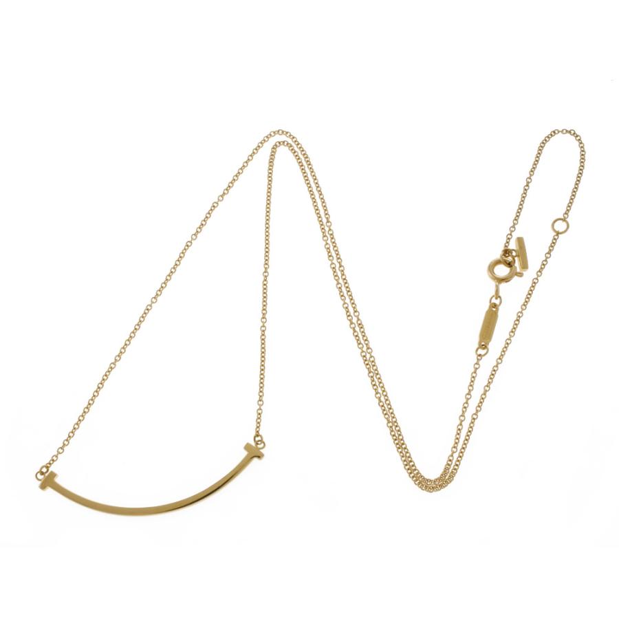 TIFFANY&Co.（ティファニー） Tスマイル ネックレス 18金 K18イエロー