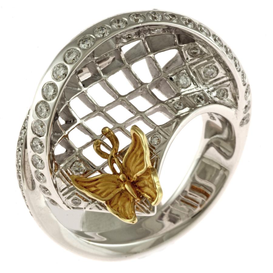 カレライカレラ Carrera y スパイダー ネット リング 指輪 14号 18金