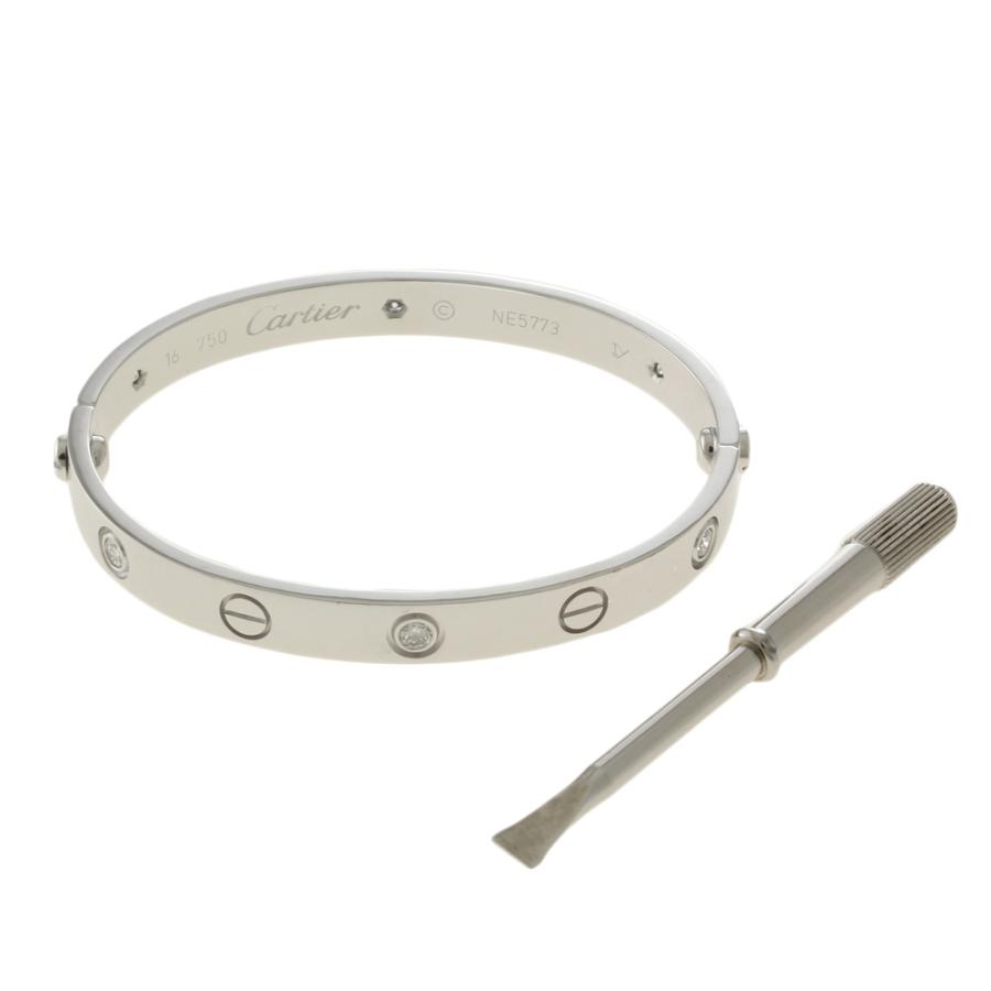 ラブブレスSM　WG カルティエ　16号　バングル Cartier（カルティエ） ラブブレス ＃16 ドライバー付き バングル 18金