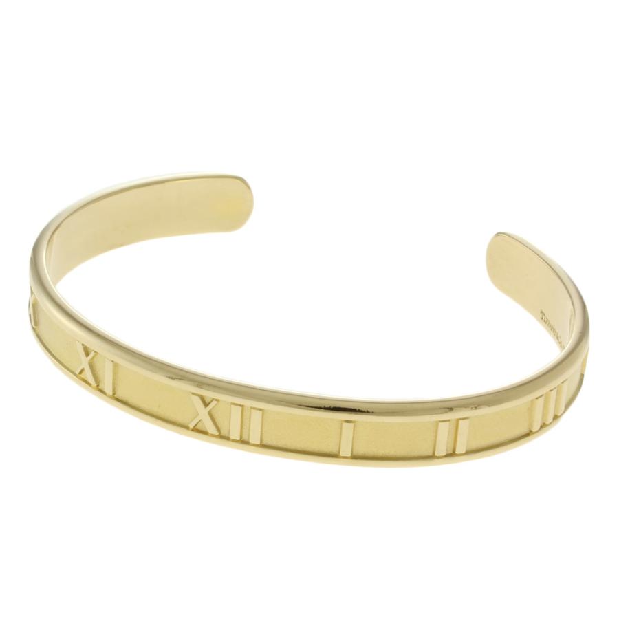 ☆ひろ☆未使用に近い☆Tiffany&co希少アトラスバングル☆ TIFFANY&Co.（ティファニー） アトラス バングル 18金 K18イエロー