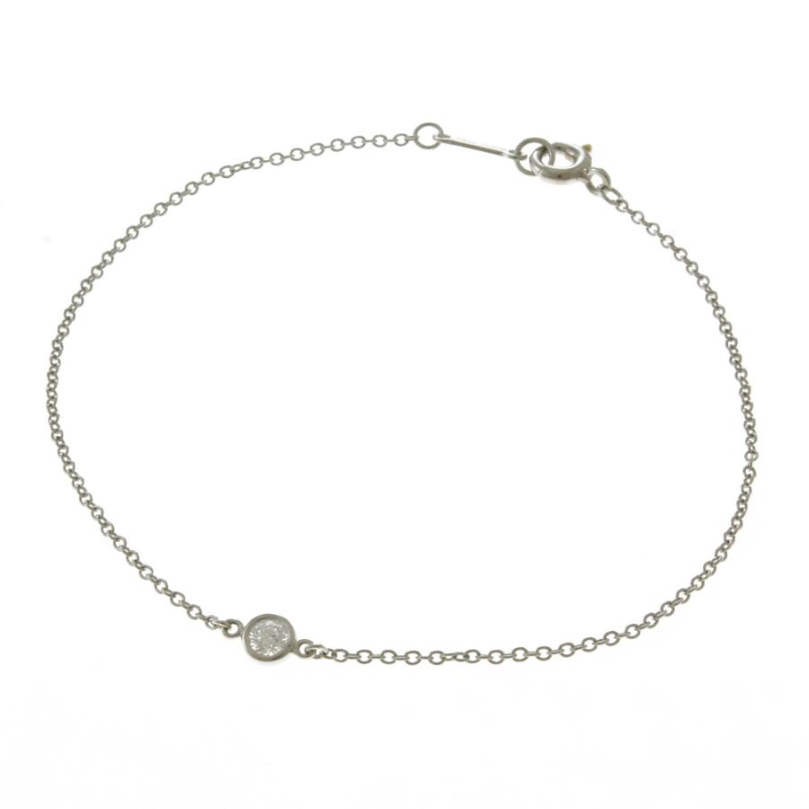 ティファニー TIFFANY&Co. バイザヤード 約0.08ct ブレスレット Pt950 