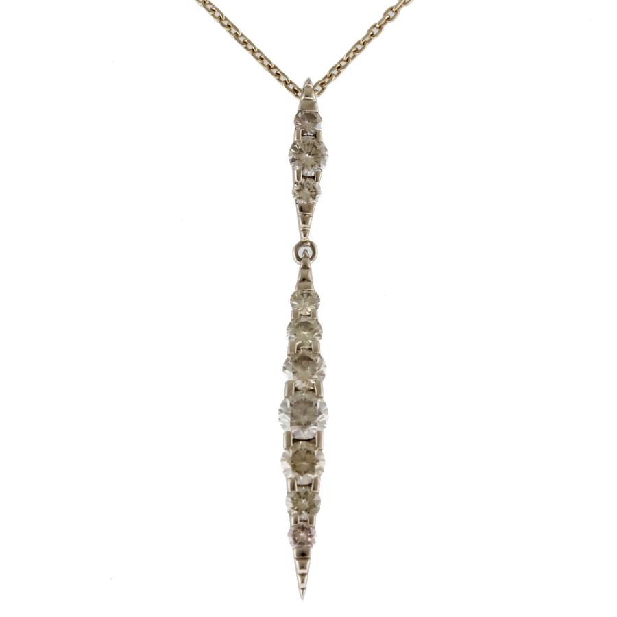 カシケイ ネイキッド ネックレス 18金 K18ゴールド ブラウン  