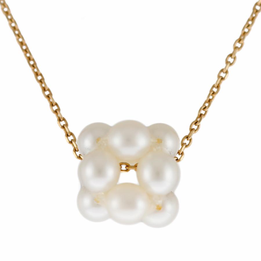 タサキ ネックレス 18金 K18イエローゴールド パール レディース  