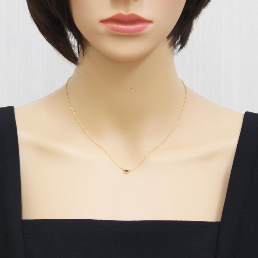 Tiffany & Co. ルビー　ネックレス　バイザヤード TIFFANY&Co.（ティファニー） バイザヤード ルビー ネックレス 18金