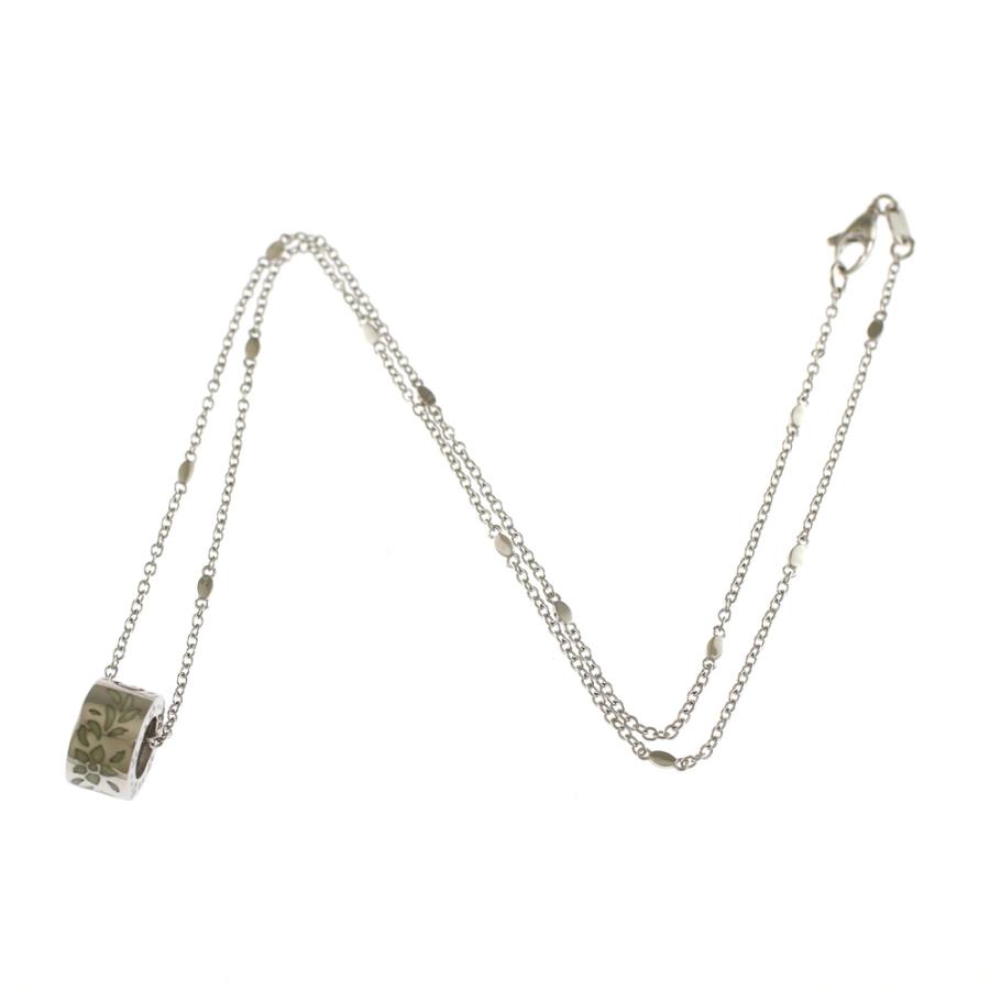 GUCCI（グッチ） GG アイコン ブルーム ネックレス 18金 K18ホワイト 