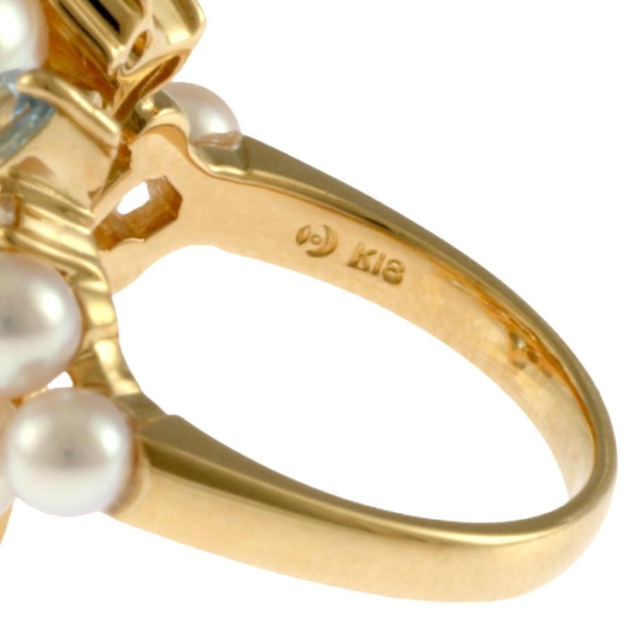 正規品！TASAKI K18 ゴールド ダイヤ付きリング　10号　タサキ　指輪 TASAKI タサキ リング 指輪 10号 18金 K18イエローゴールド